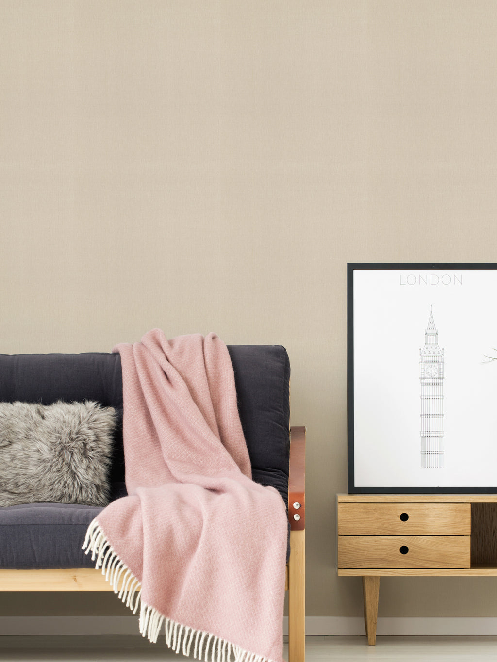 Hochwertige Tapete aus der Kollektion Pure Elegance in Beige