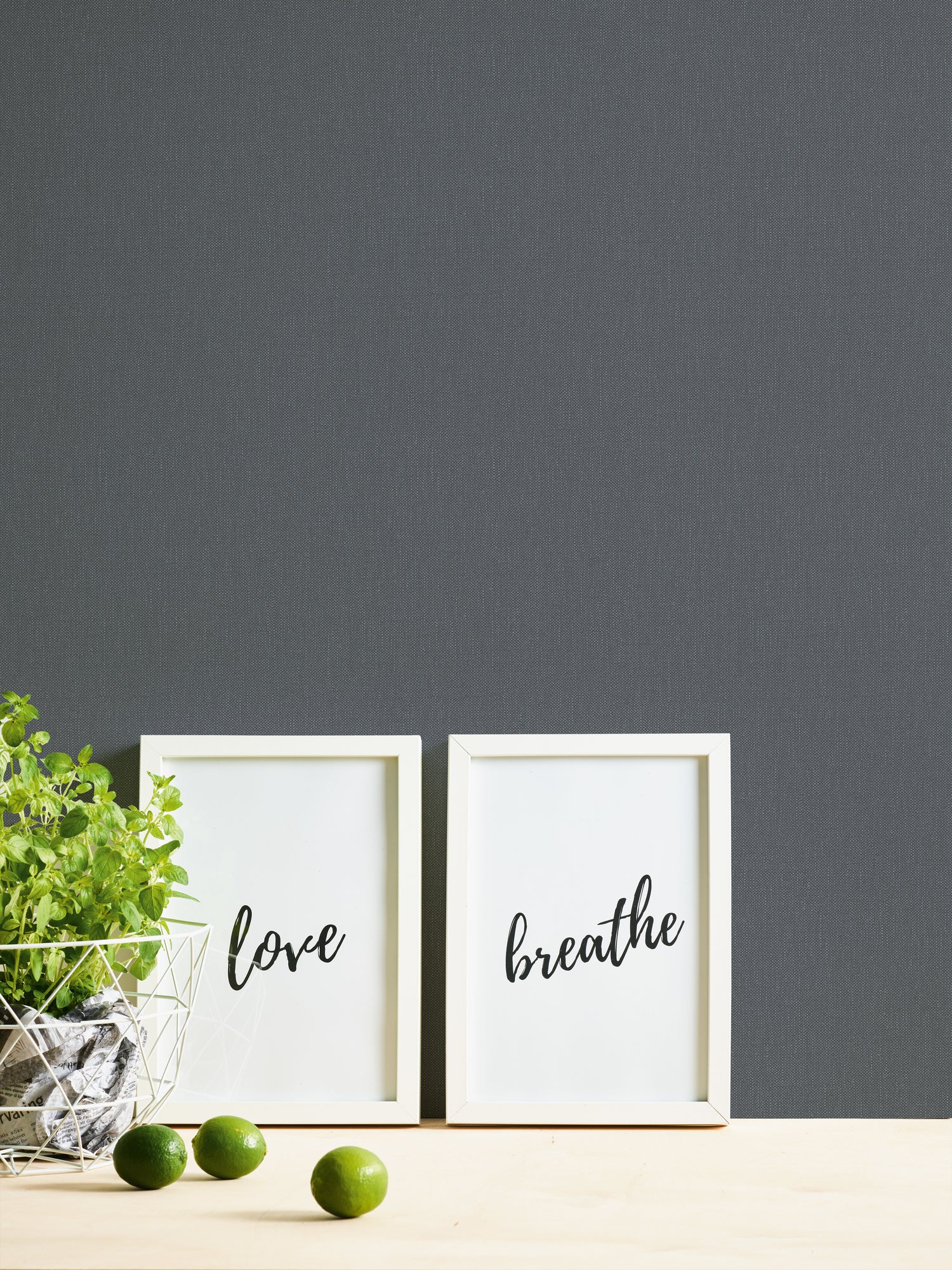 High-quality wallpaper from the Pure Elegance collection in anthracite 