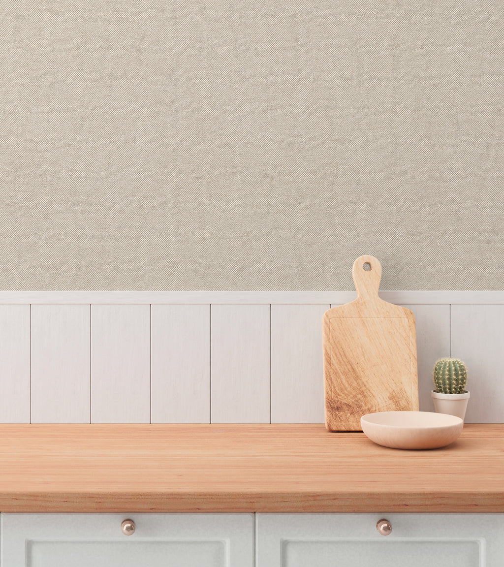 High-quality wallpaper from the Hygge III collection in beige 