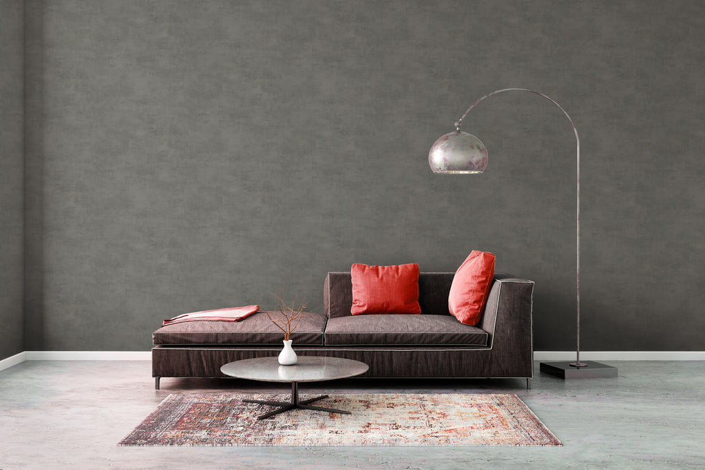 High-Quality Non-Woven Wallpaper Grey Texture