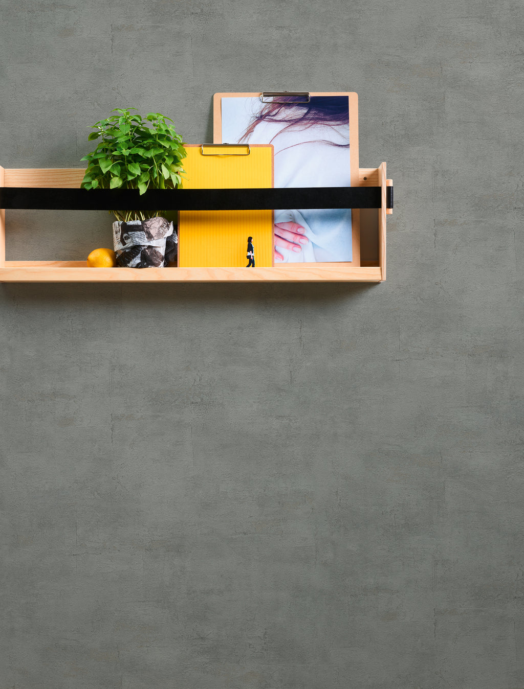 High-Quality Non-Woven Wallpaper Grey Texture