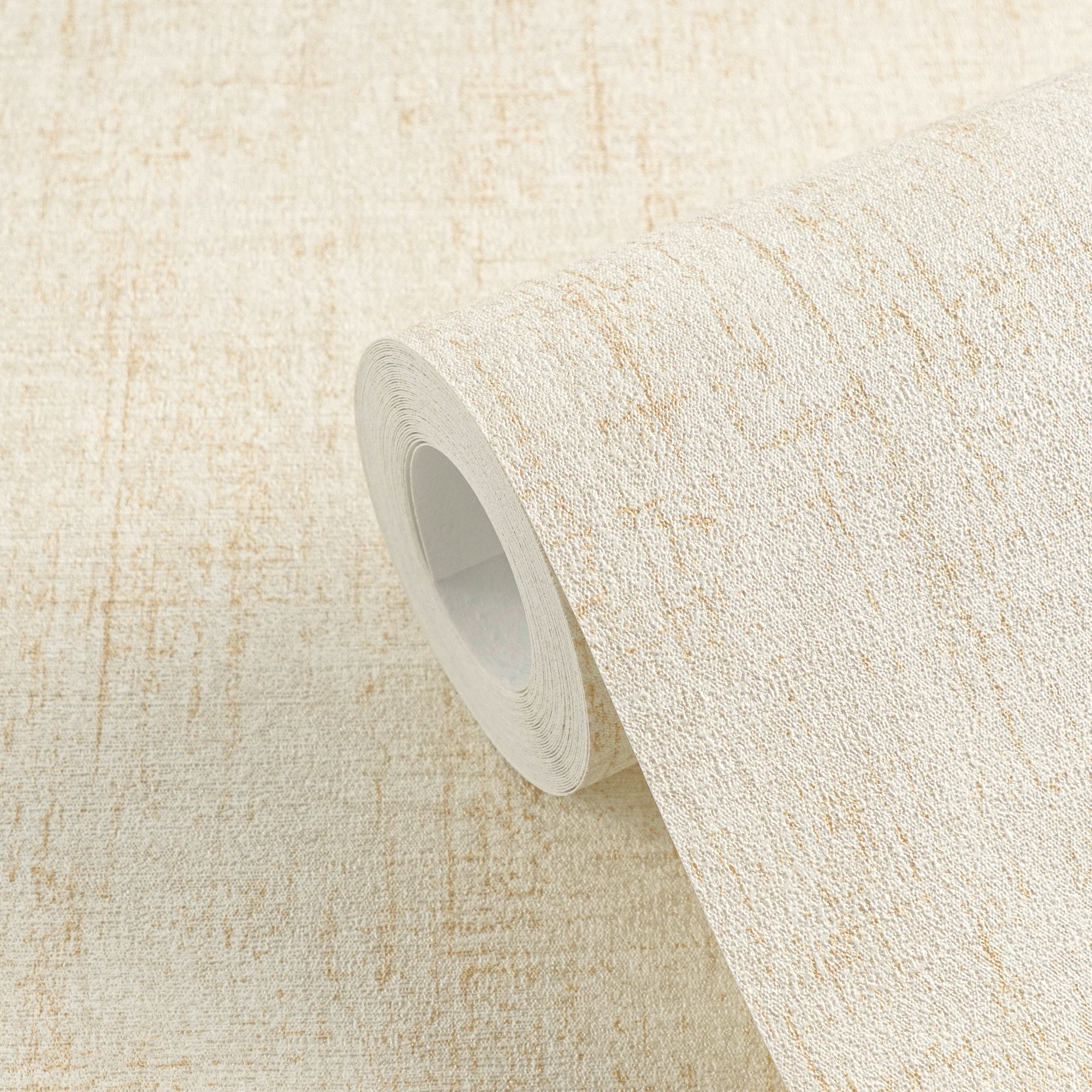 Hochwertige Vliestapete Beige Struktur
