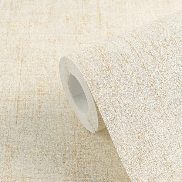 Hochwertige Vliestapete Beige Struktur