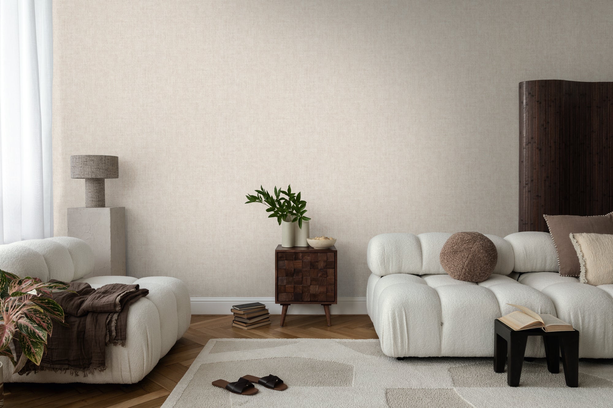 Cuba II-Vliestapete Vinyltapete Beige Luxus