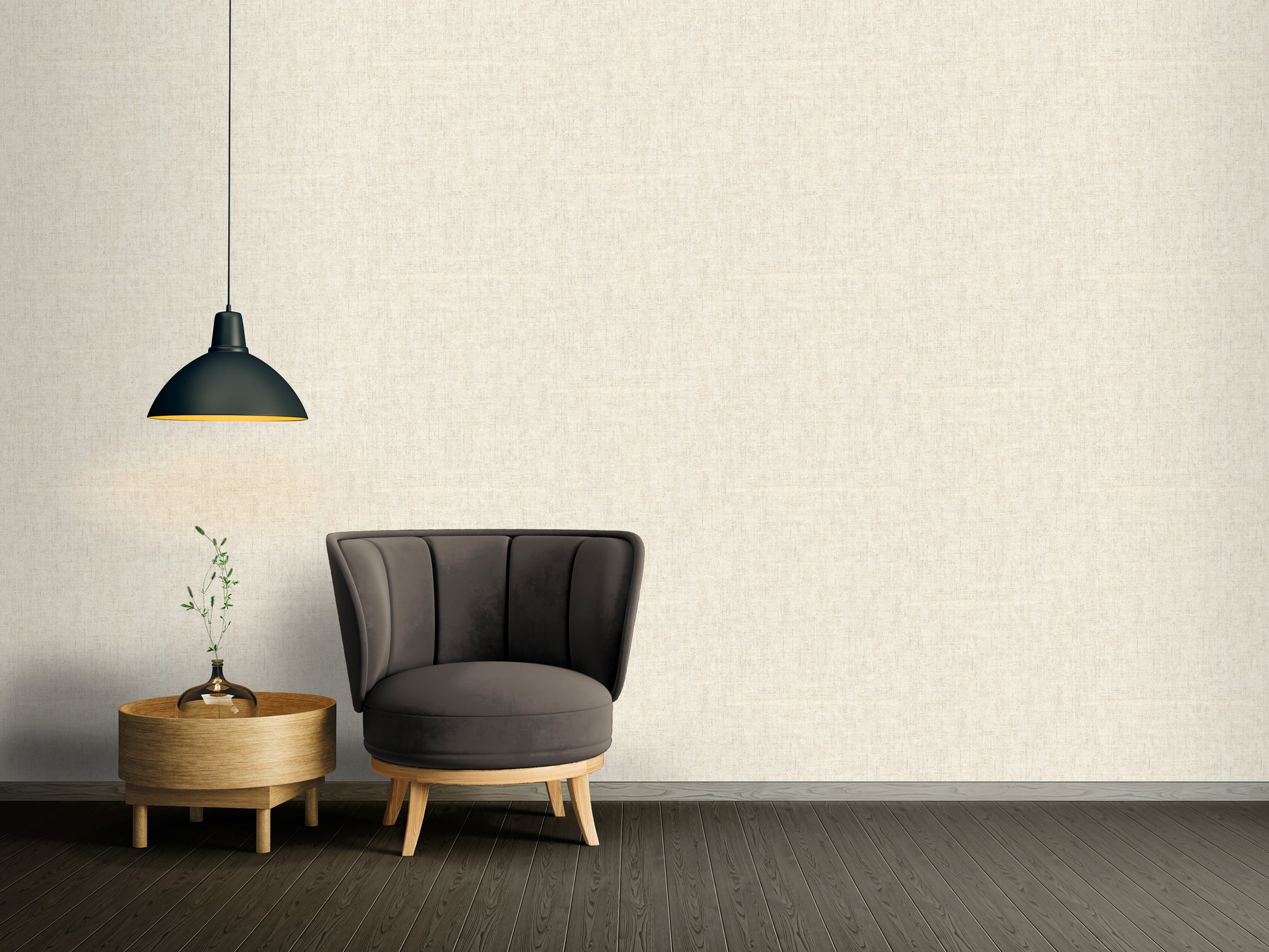 Hochwertige Vliestapete Beige Struktur