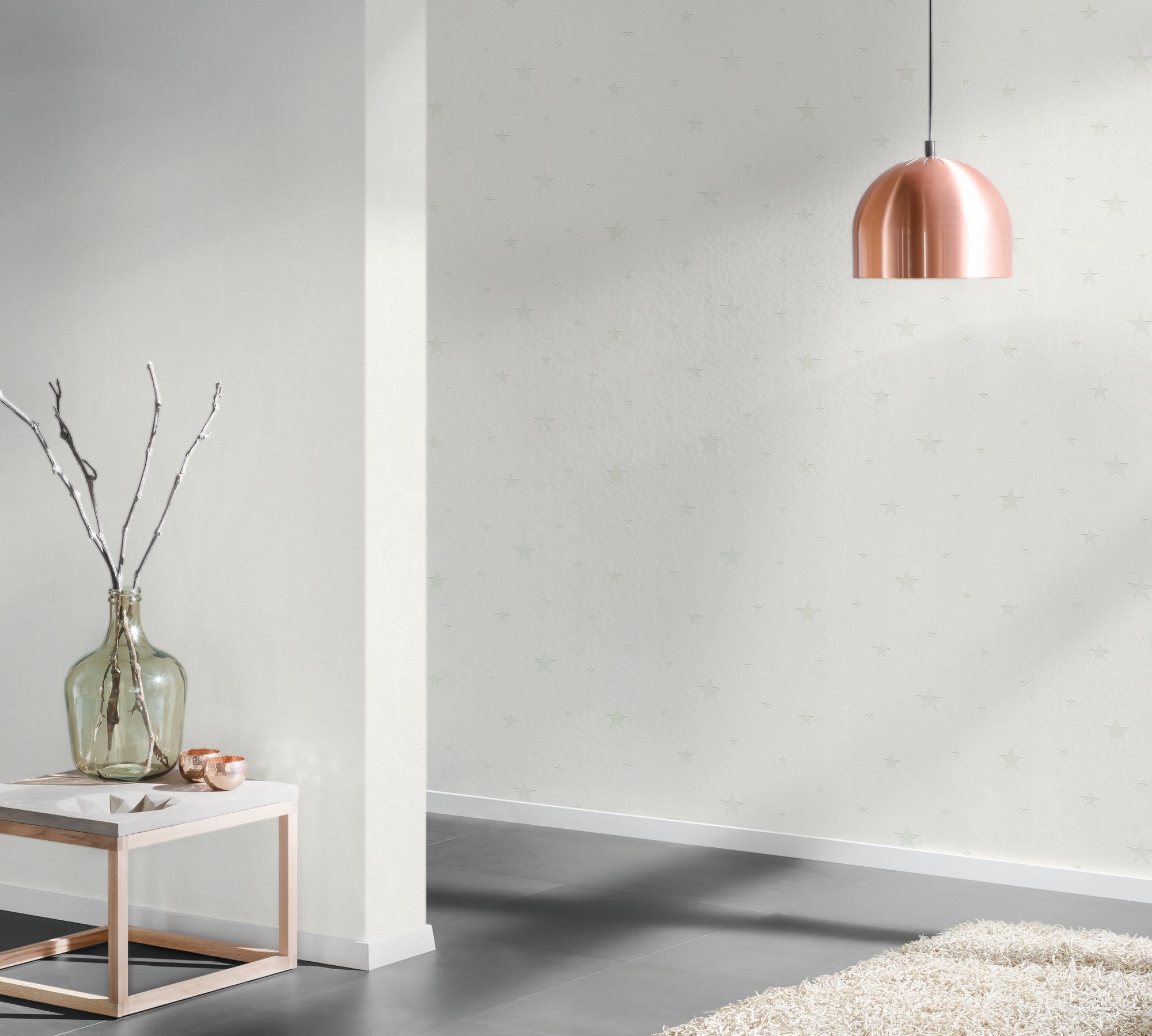 Hochwertige Tapete aus der Kollektion Casual Living in Weiß