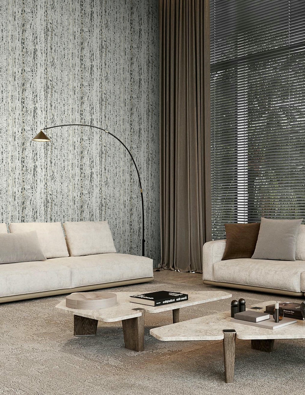 Vliestapete grau, beige struktur