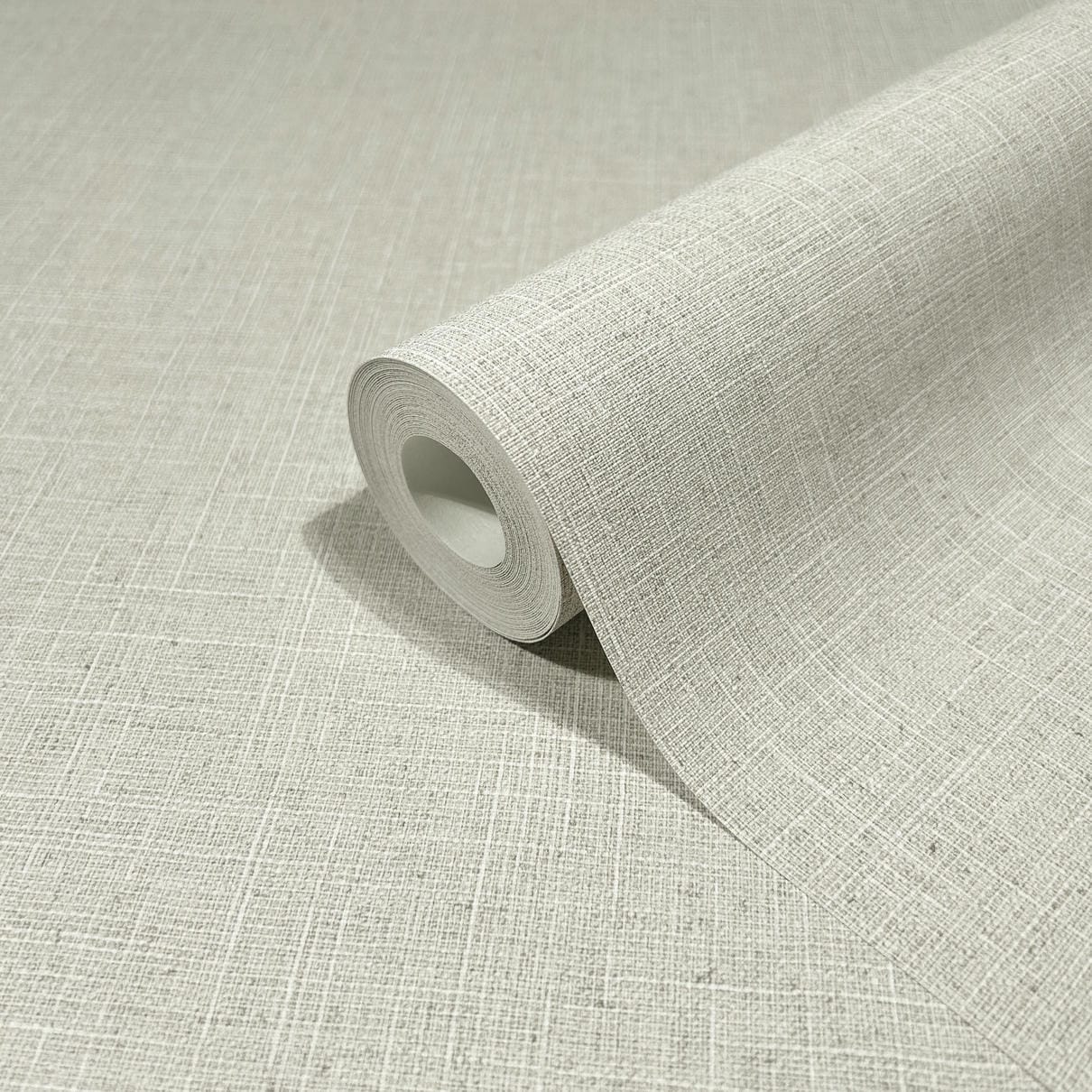 Vliestapete grau, beige einfarbig