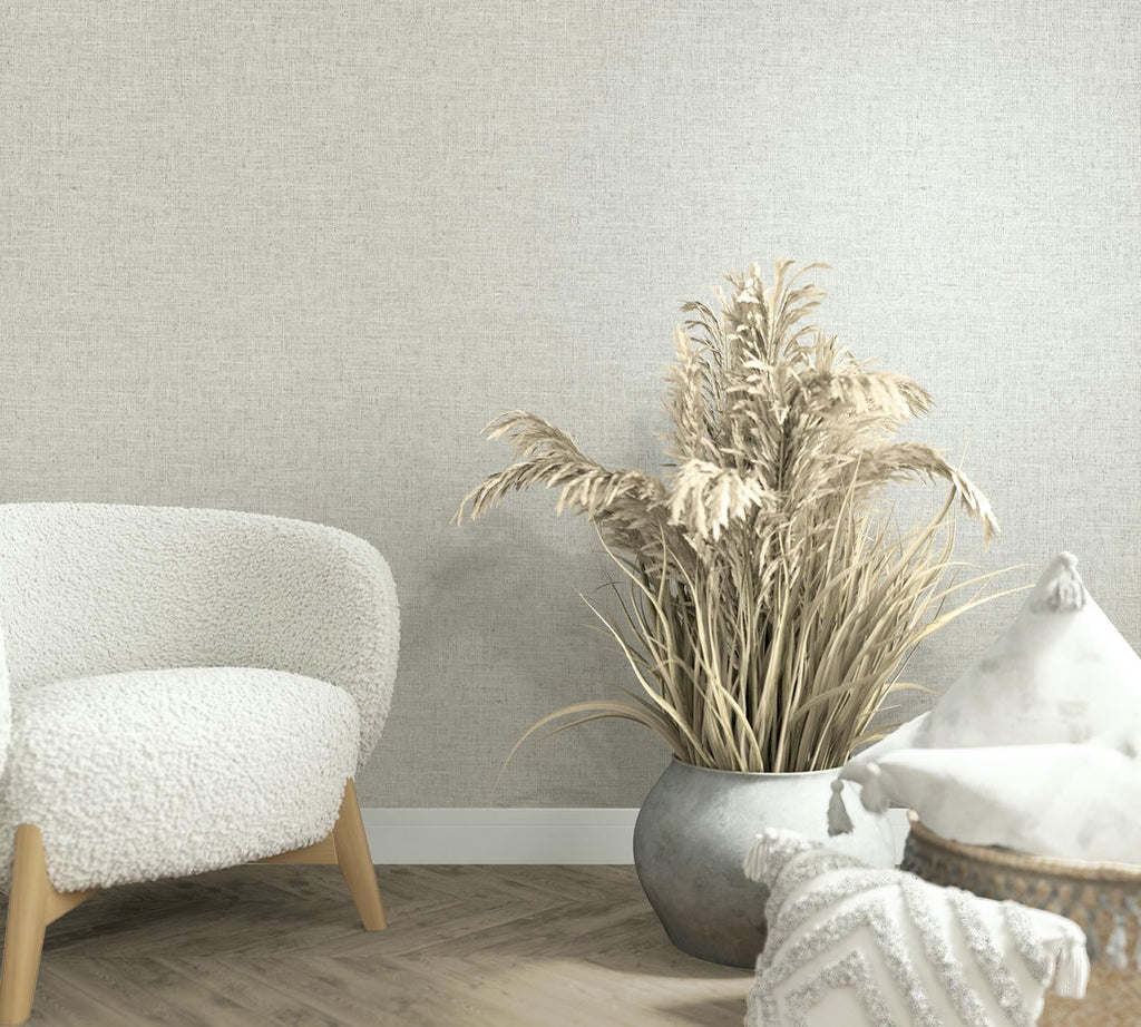 Vliestapete grau, beige einfarbig