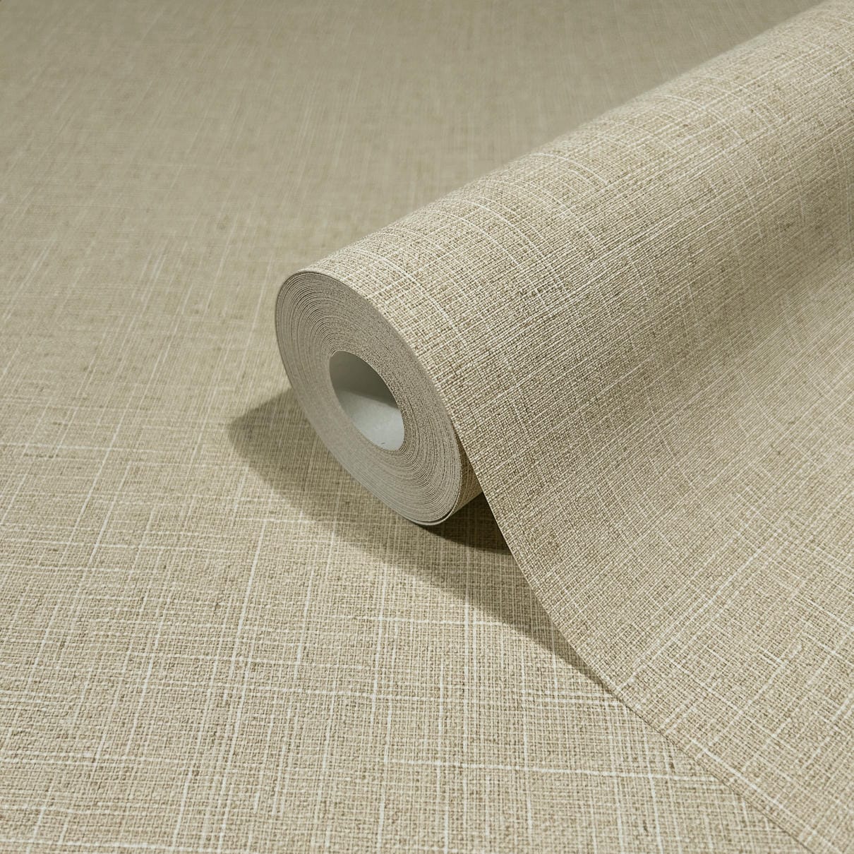 Vliestapete beige einfarbig