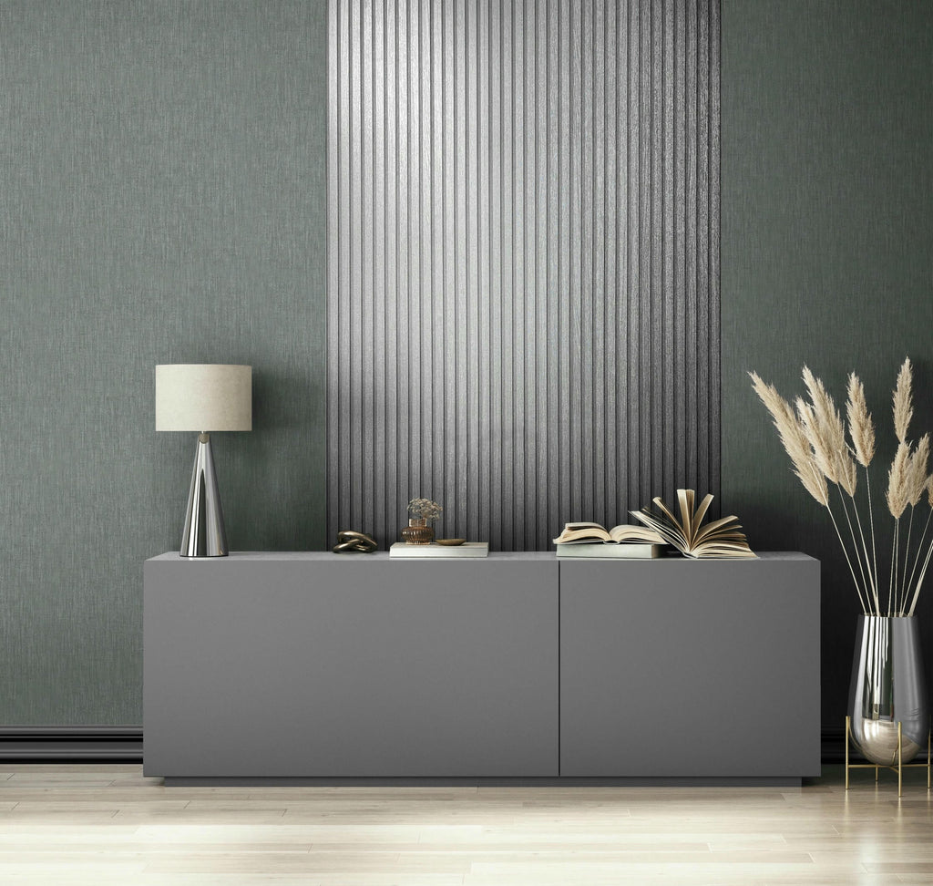 Vliestapete silber modern