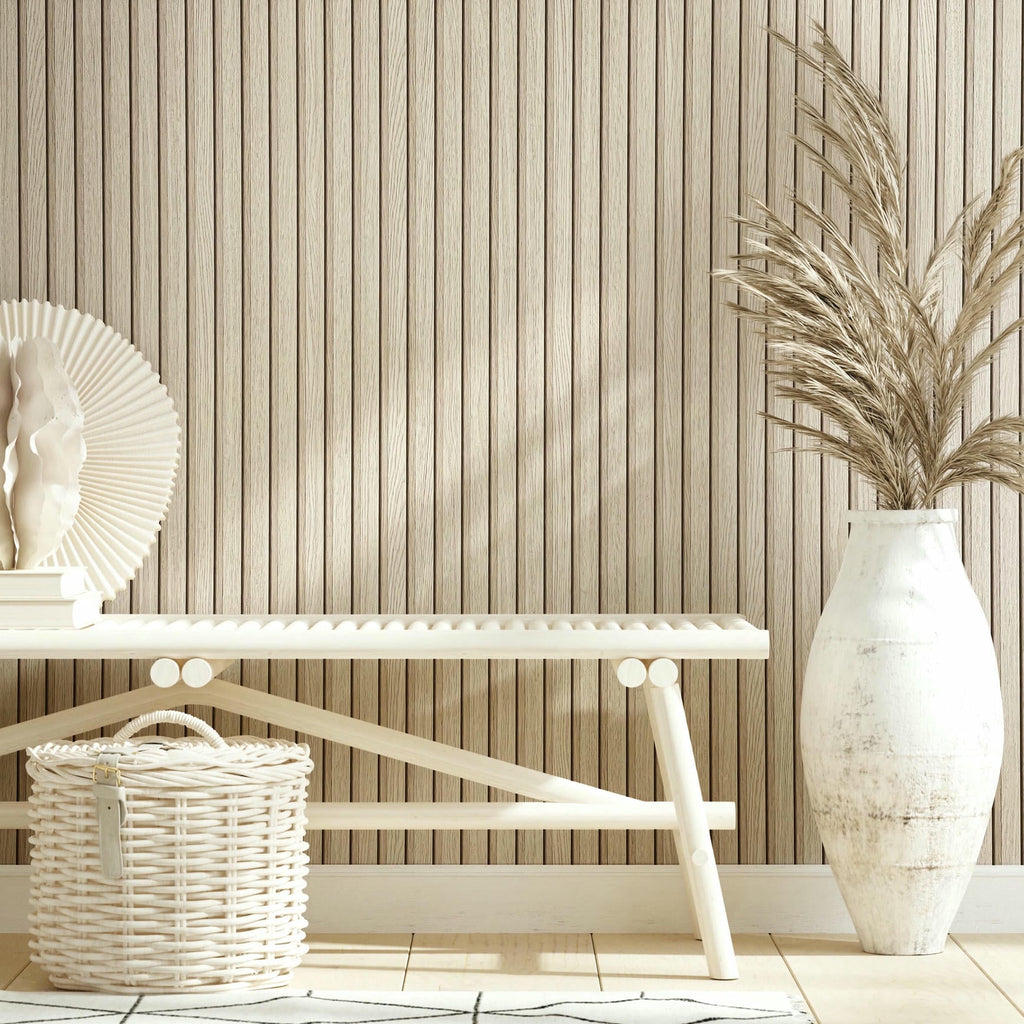 Vliestapete beige streifentapete