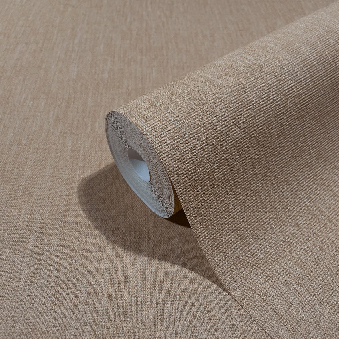 Vliestapete beige, braun einfarbig