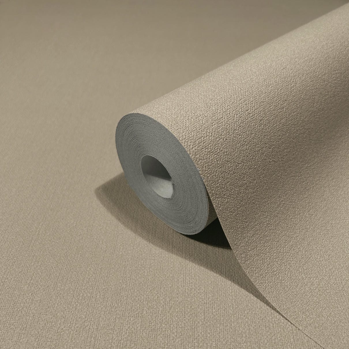Vliestapete beige einfarbig