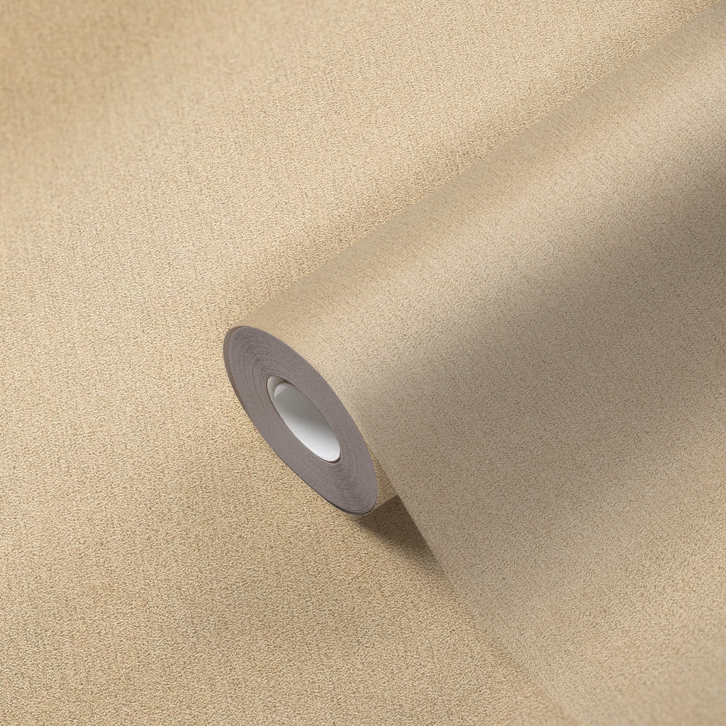 Hochwertige Vliestapete Beige Unitapete