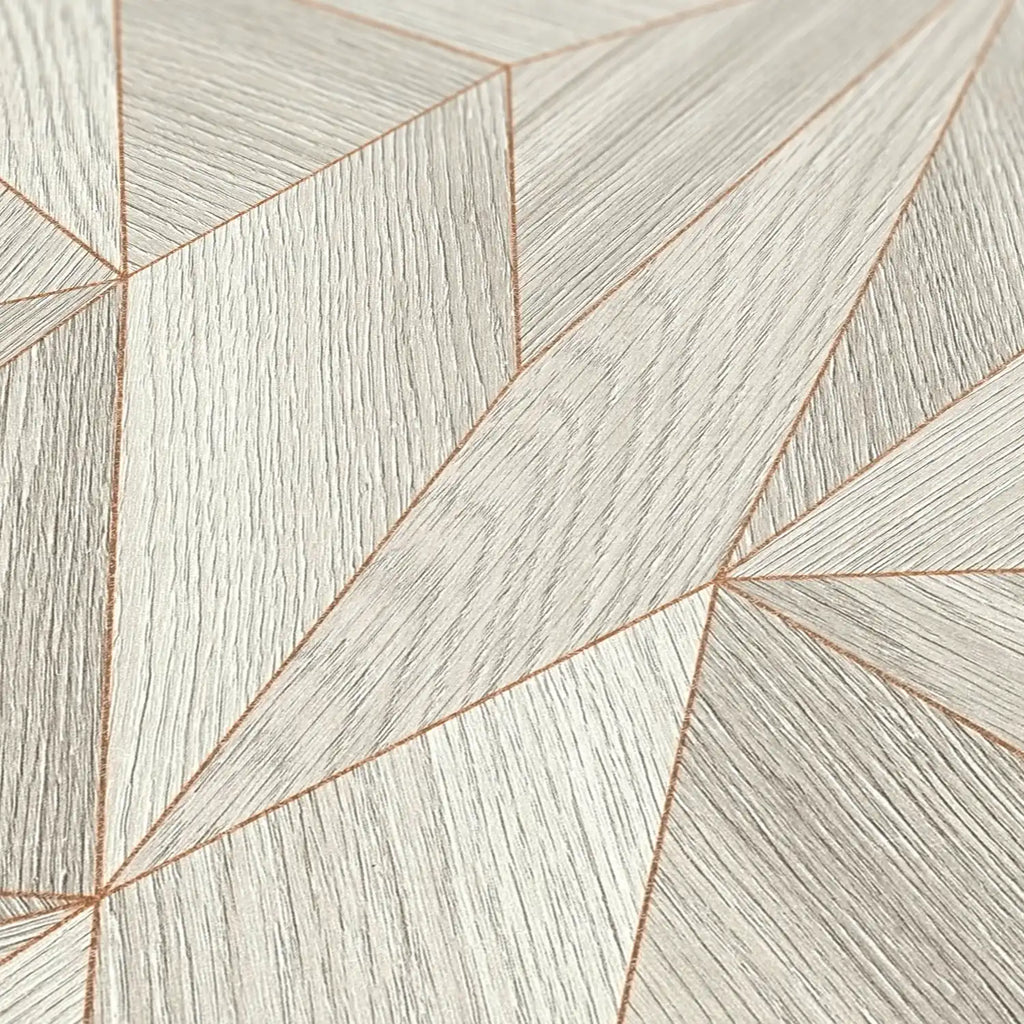 Hochwertige Vliestapete Grau Geometrisch