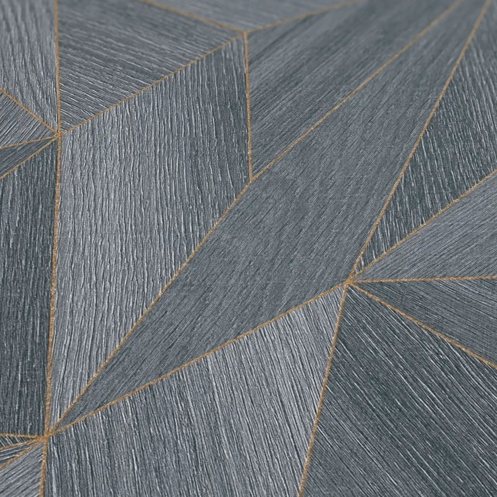 Hochwertige Vliestapete Grau Geometrisch