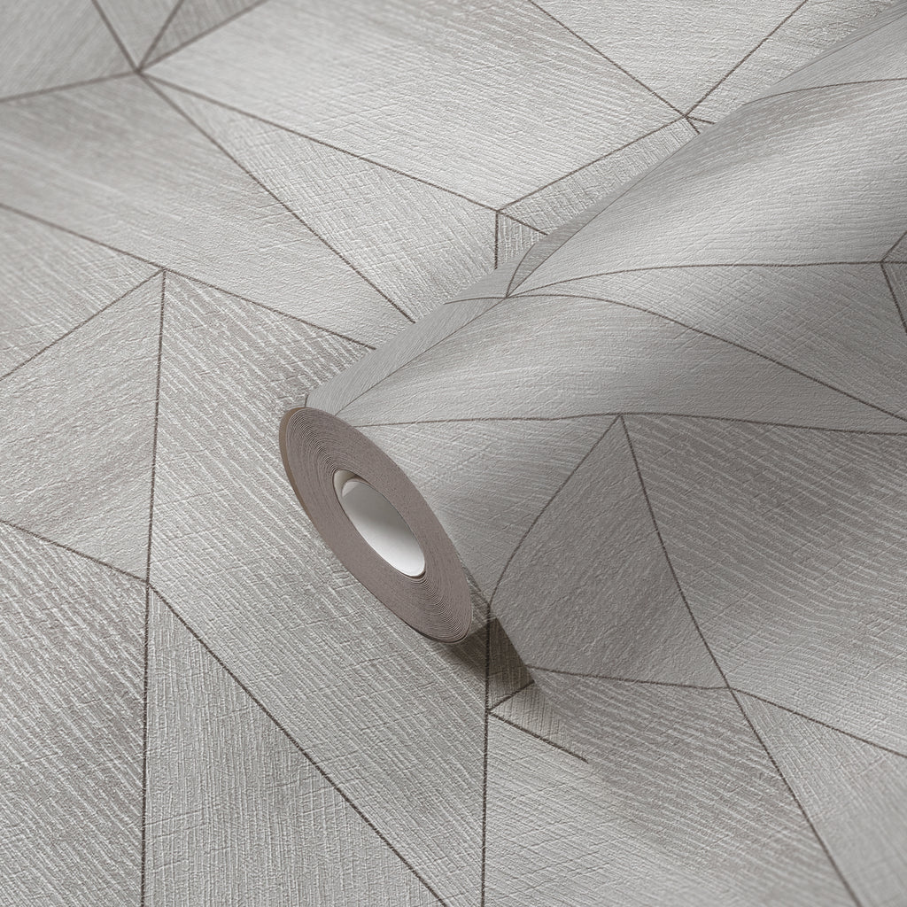 Hochwertige Tapete aus der Kollektion Daniel Hechter 7 in Grau Grafik Struktur