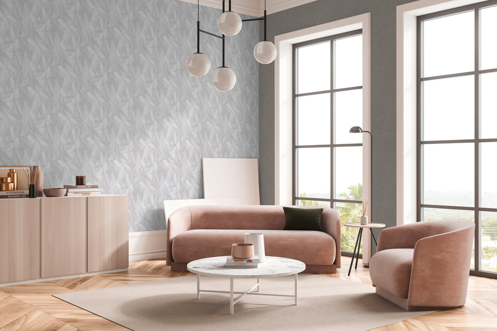 Hochwertige Tapete aus der Kollektion Daniel Hechter 7 in Grau Grafik Struktur