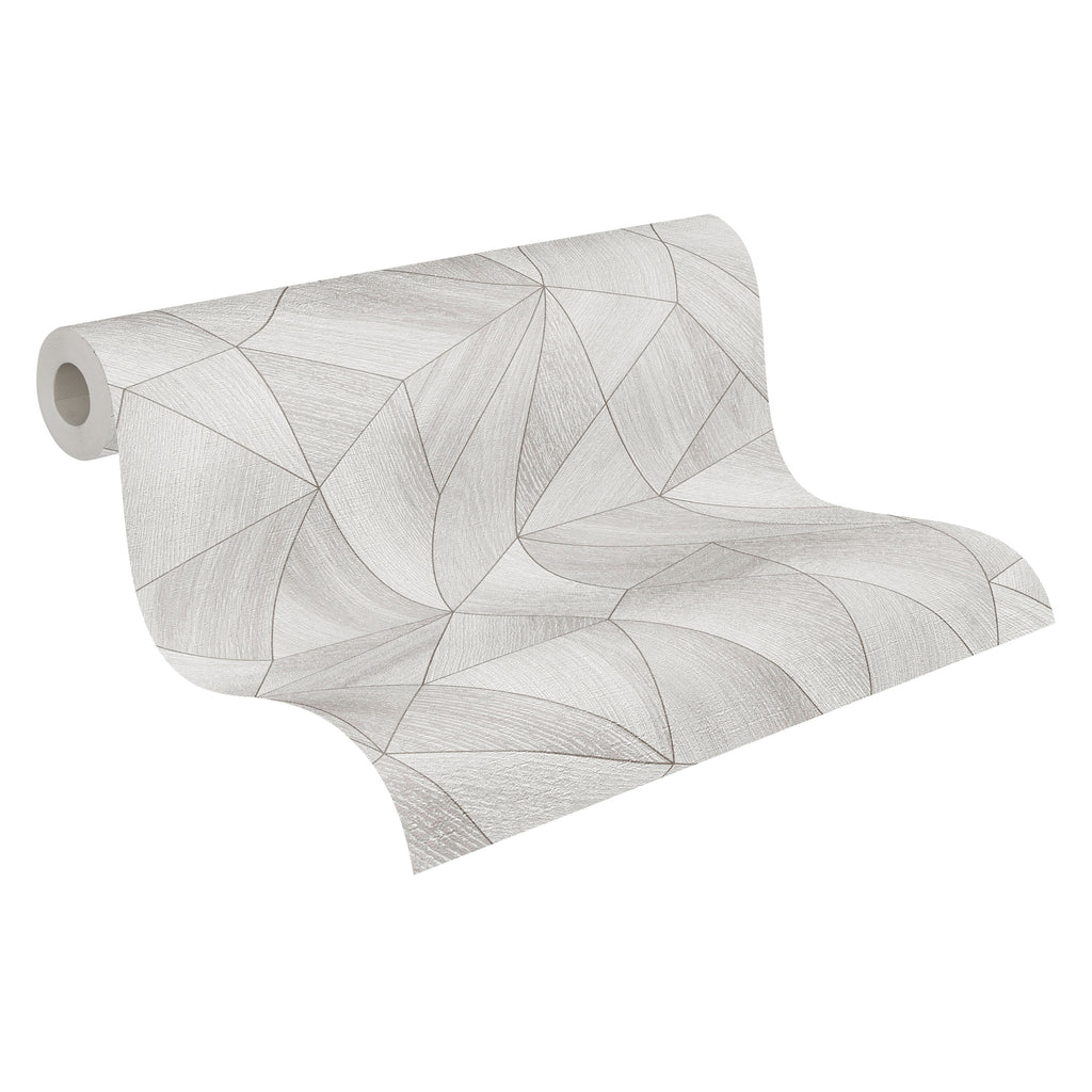 Hochwertige Tapete aus der Kollektion Daniel Hechter 7 in Grau Grafik Struktur