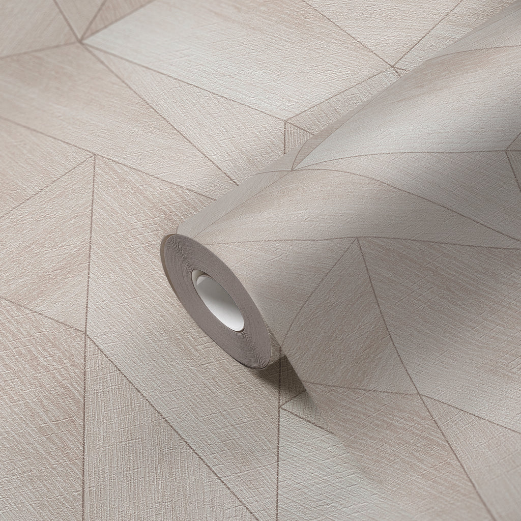 Hochwertige Tapete aus der Kollektion Daniel Hechter 7 in Beige Grafik Struktur