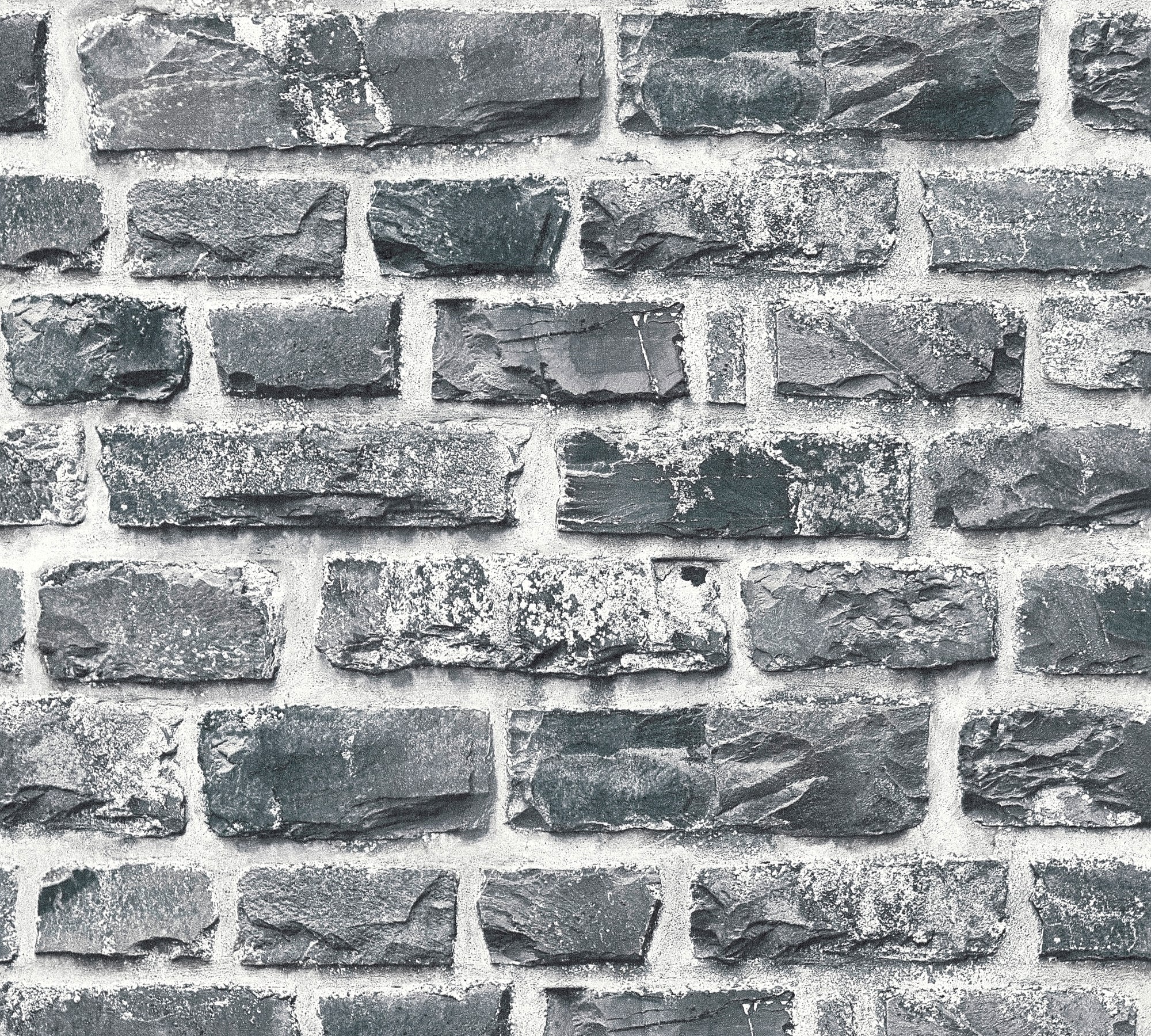 High-Quality Non-Woven Wallpaper Grey Stone Look
