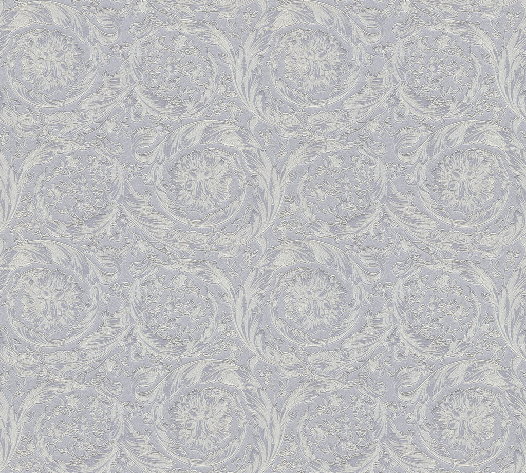 Versace 6-Vliestapete Vinyltapete Silber Floral