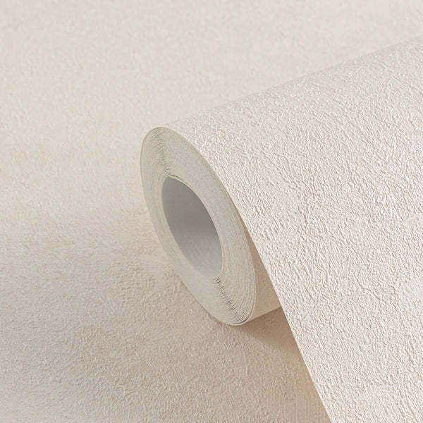 Hochwertige Vliestapete Creme Unitapete