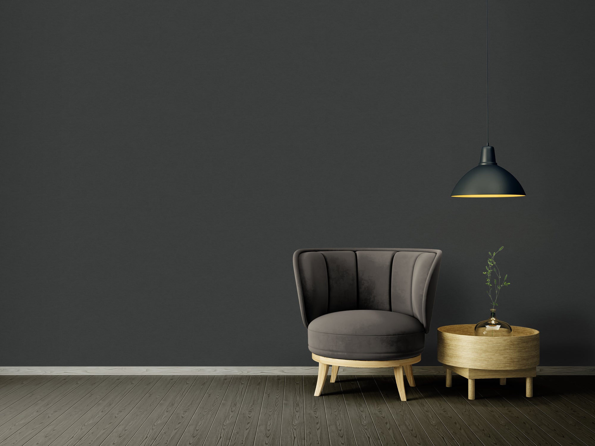 High-quality wallpaper from the Pintwalls III collection in black 