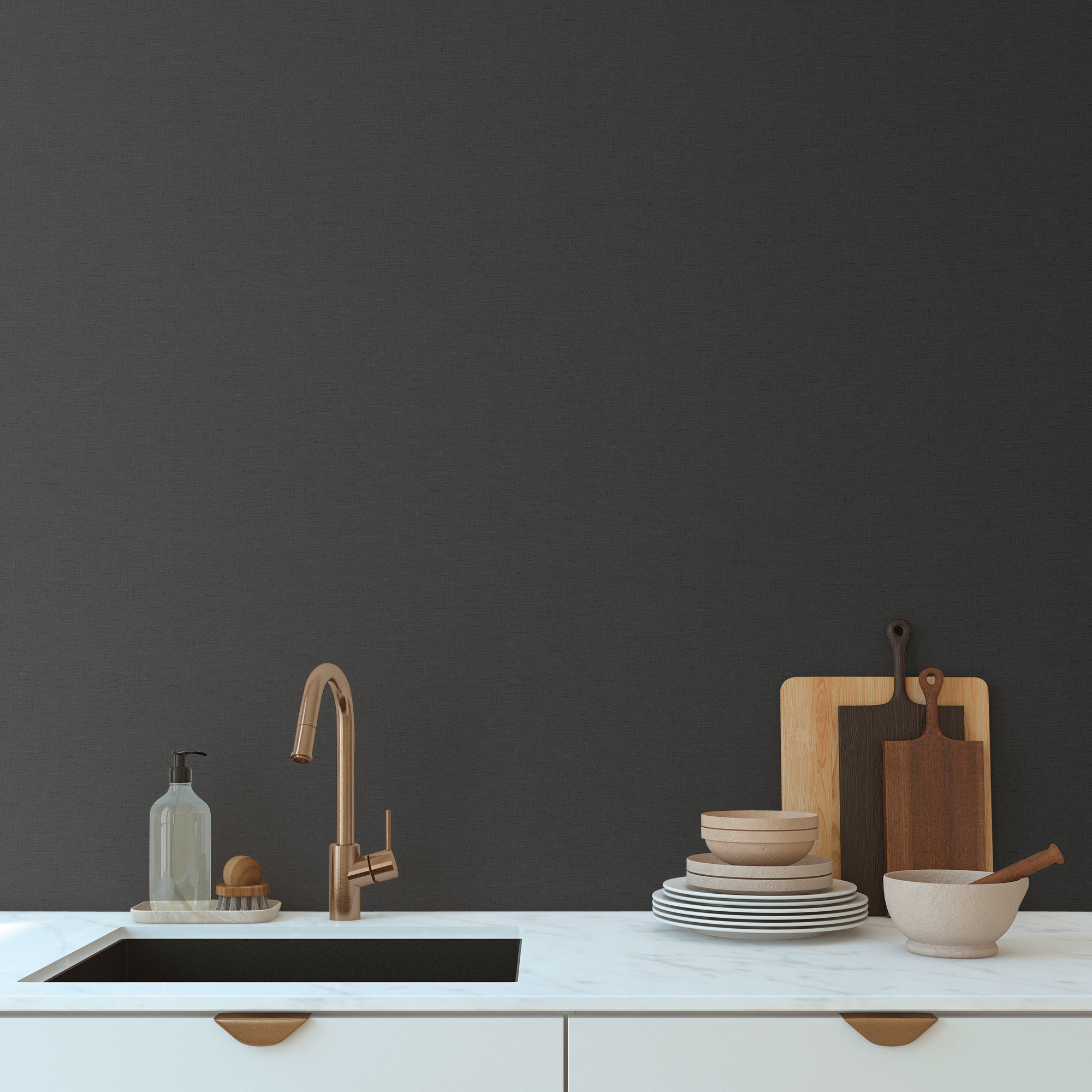 High-quality wallpaper from the Pintwalls III collection in black 