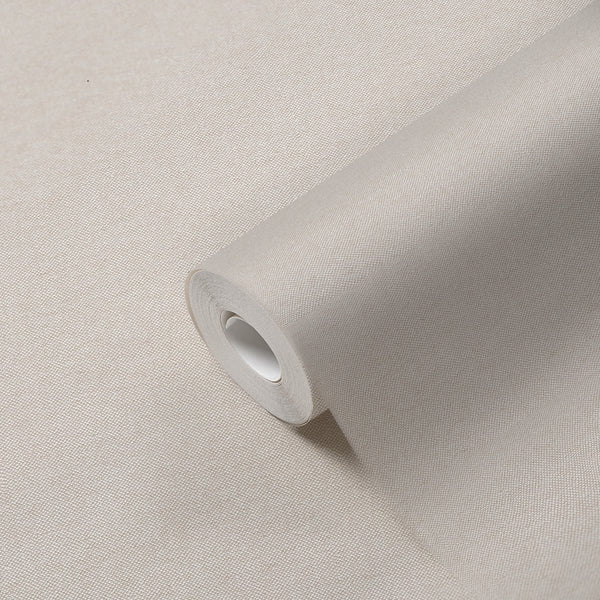 Hochwertige Vliestapete Beige Unitapete