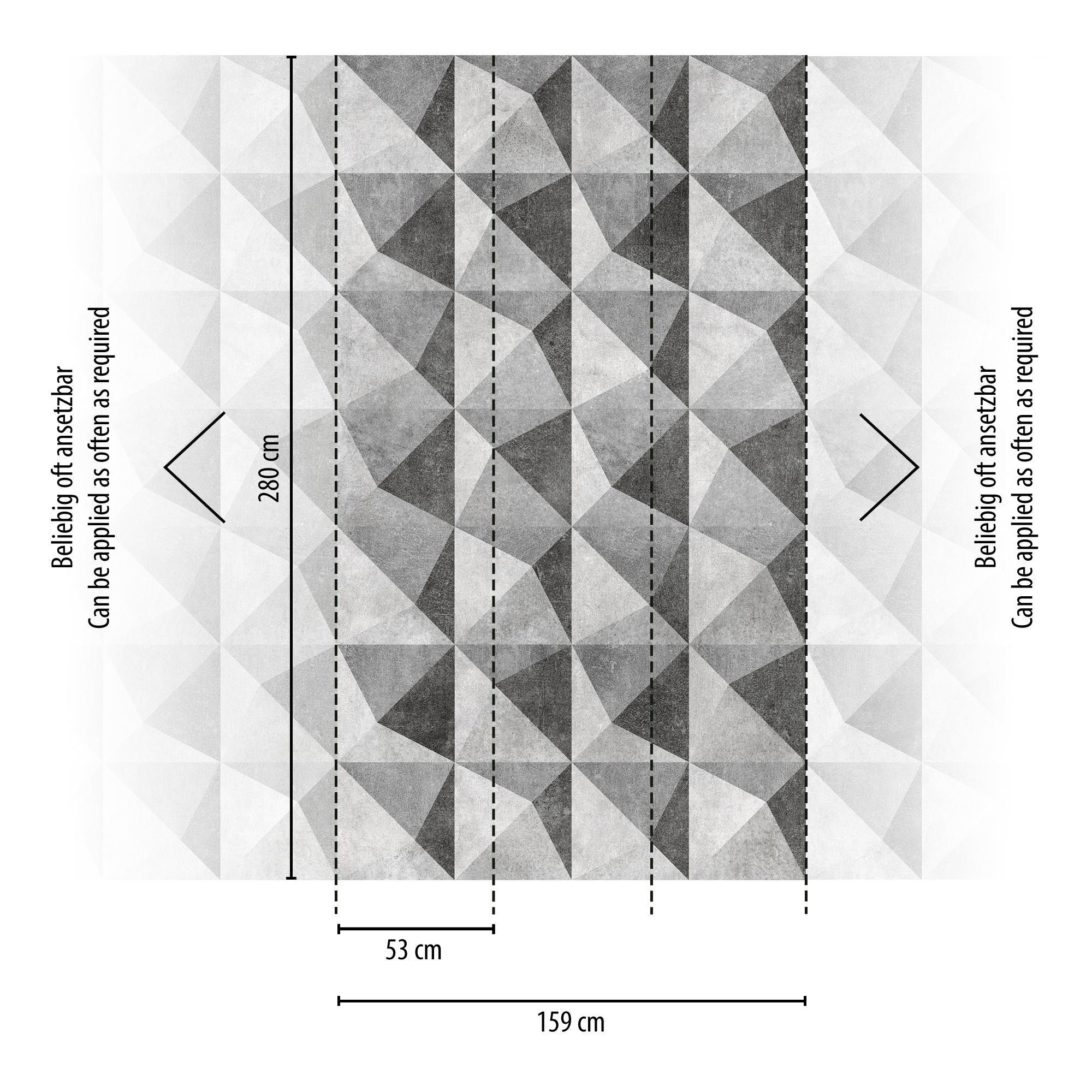 High-quality wallpaper from The Wall collection in blue 