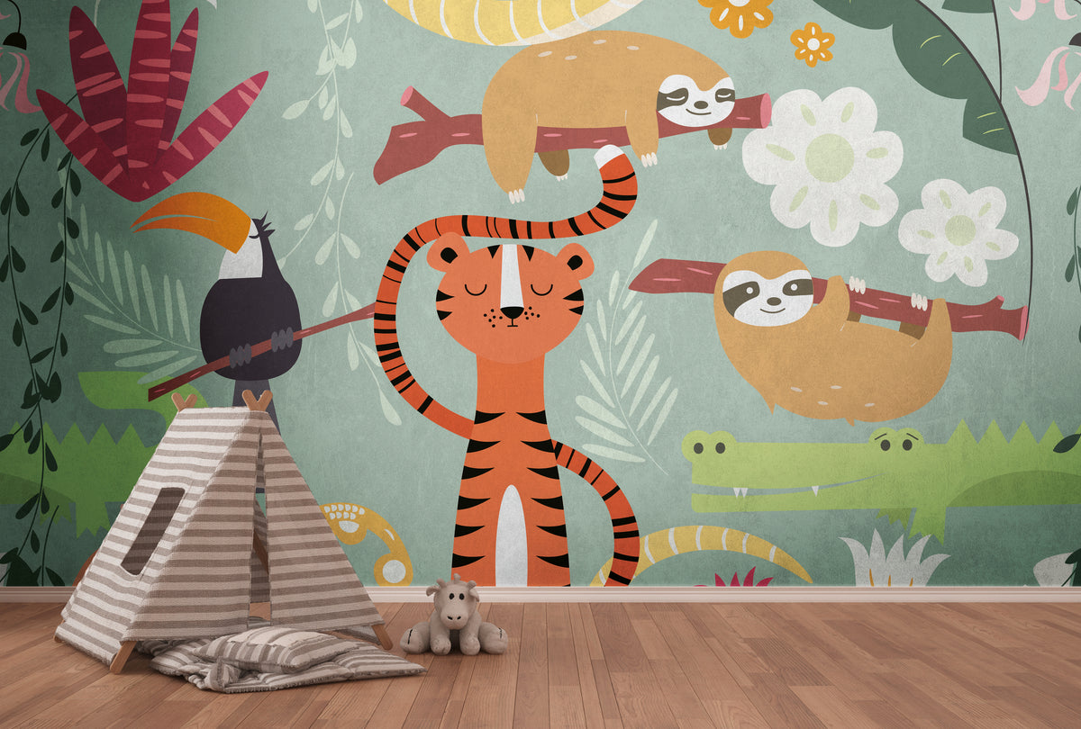 High-Quality Photo Wallpaper Colorful Animals