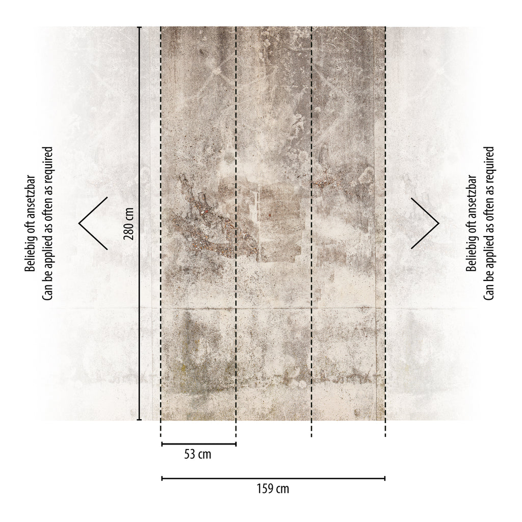Hochwertige  Tapete aus der Kollektion The Wall in Grau