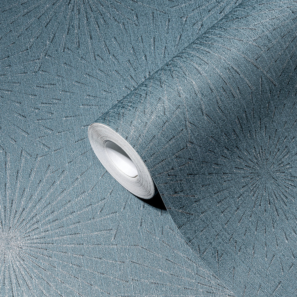 High-Quality Non-Woven Wallpaper Blue Modern
