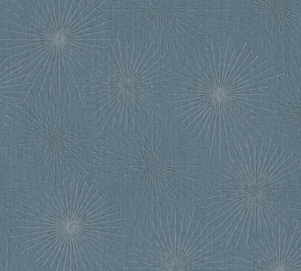 High-Quality Non-Woven Wallpaper Blue Modern