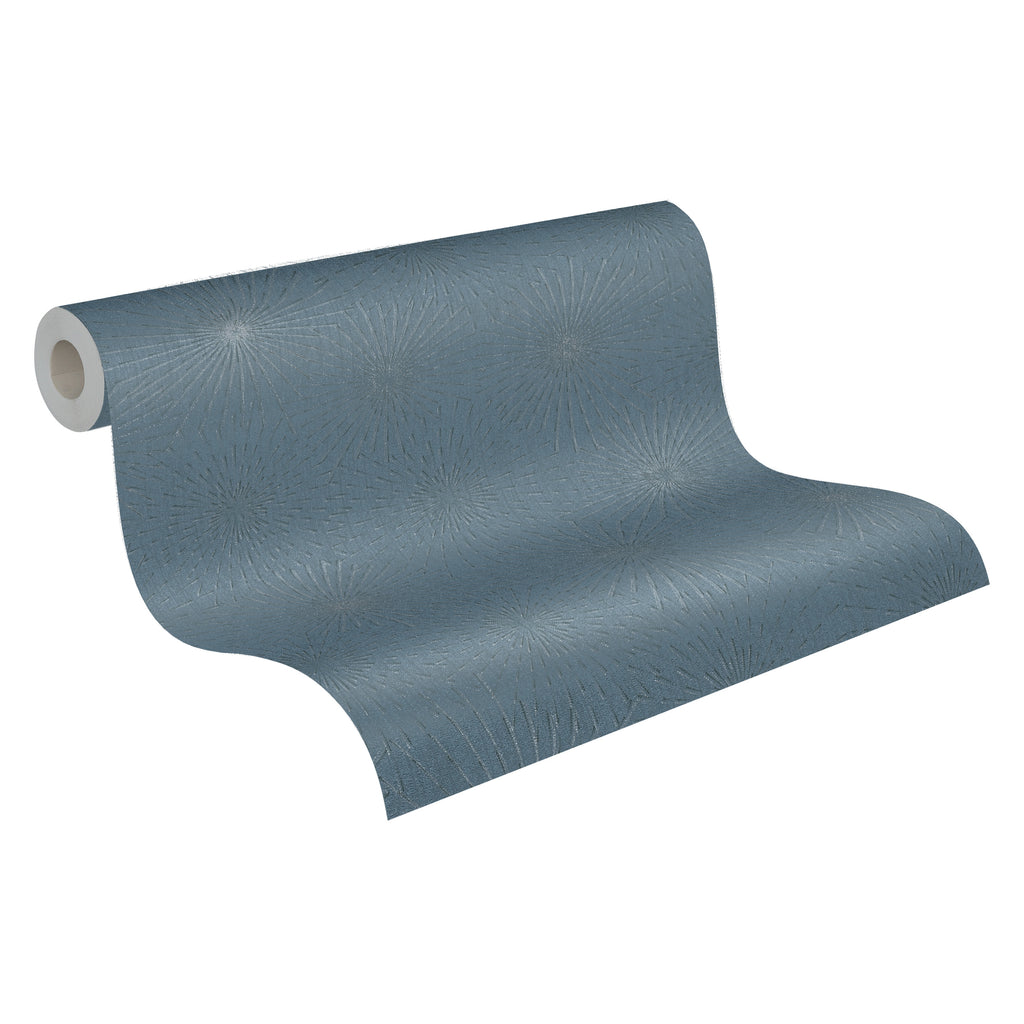 High-Quality Non-Woven Wallpaper Blue Modern
