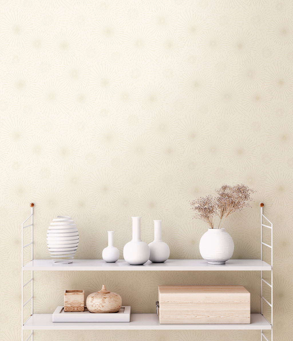High-Quality Non-Woven Wallpaper Cream Modern