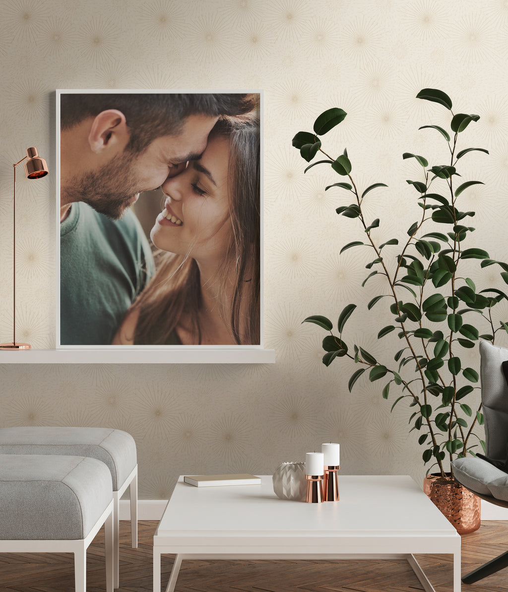 High-Quality Non-Woven Wallpaper Cream Modern
