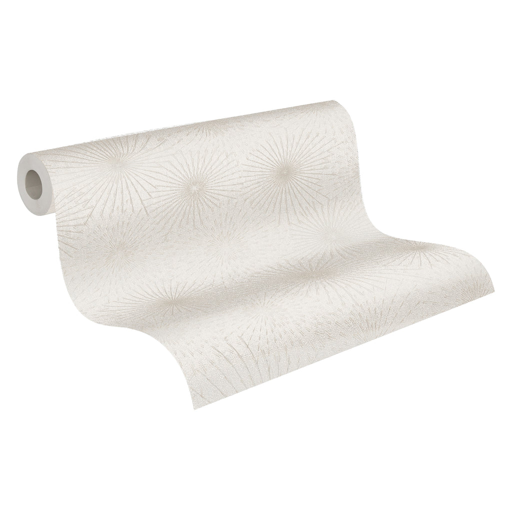 Hochwertige Vliestapete Creme Modern