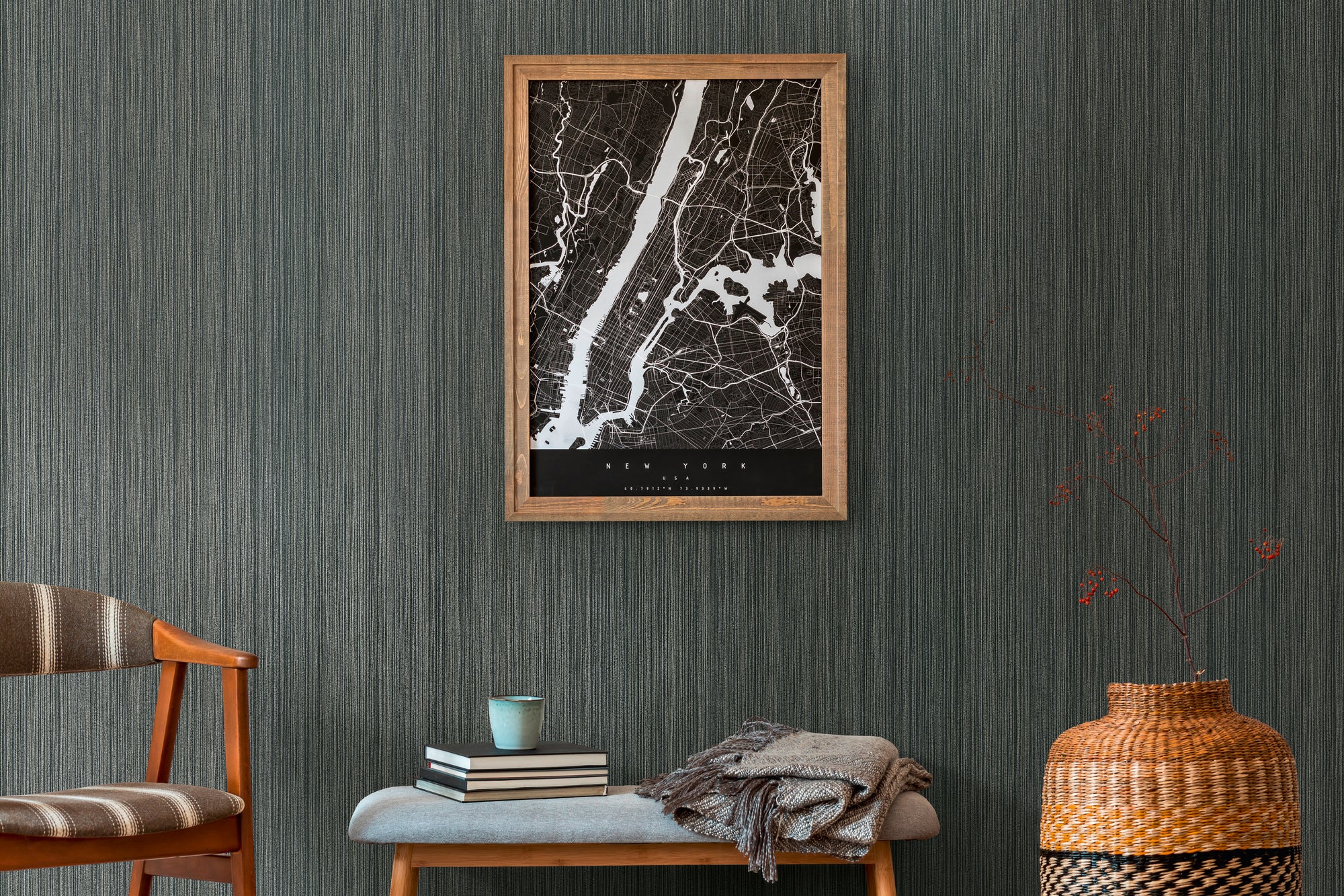 High-quality wallpaper from THE BoS collection in black 