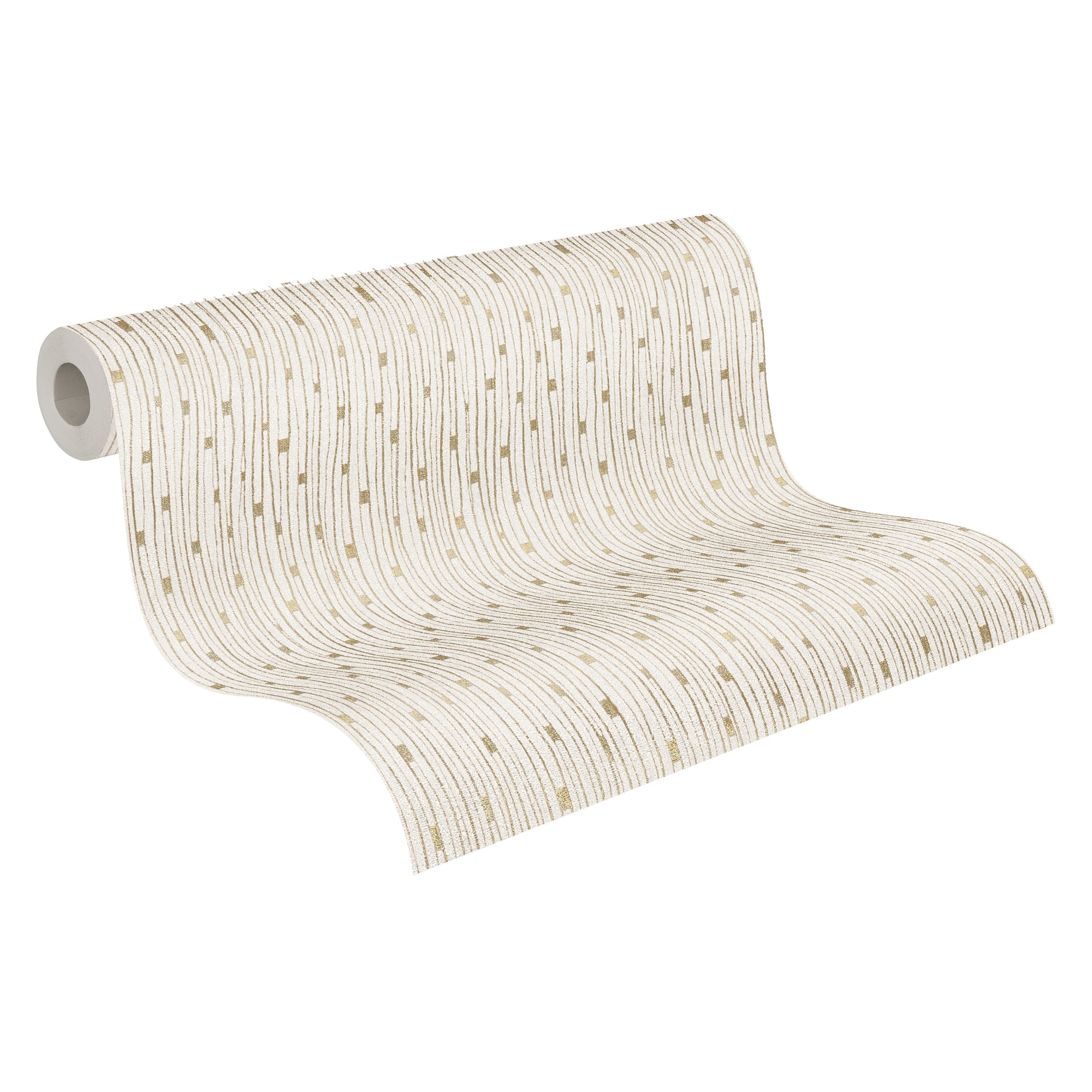 Hochwertige Vliestapete Creme Modern