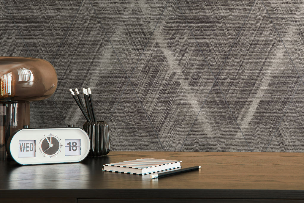 High-Quality Non-Woven Wallpaper Black Graphic