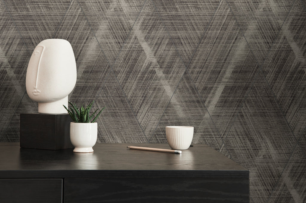 High-Quality Non-Woven Wallpaper Black Graphic