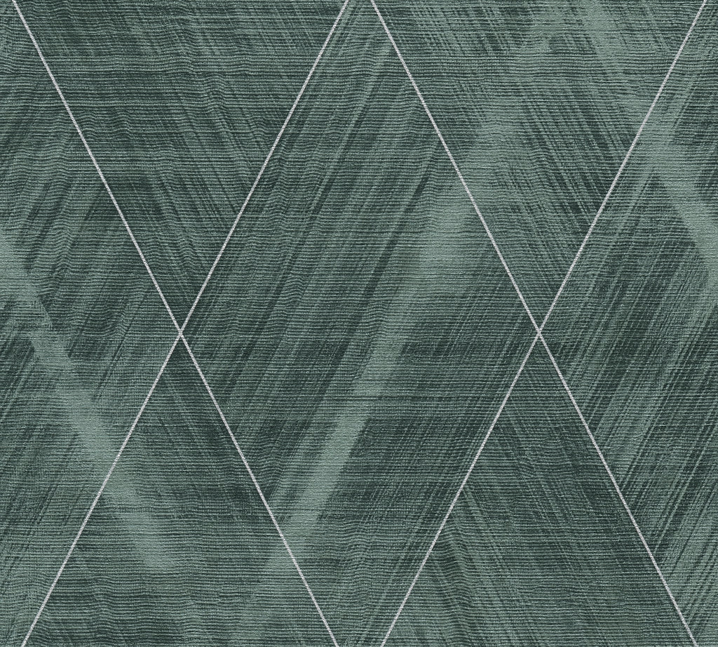 High-Quality Non-Woven Wallpaper Green Graphic