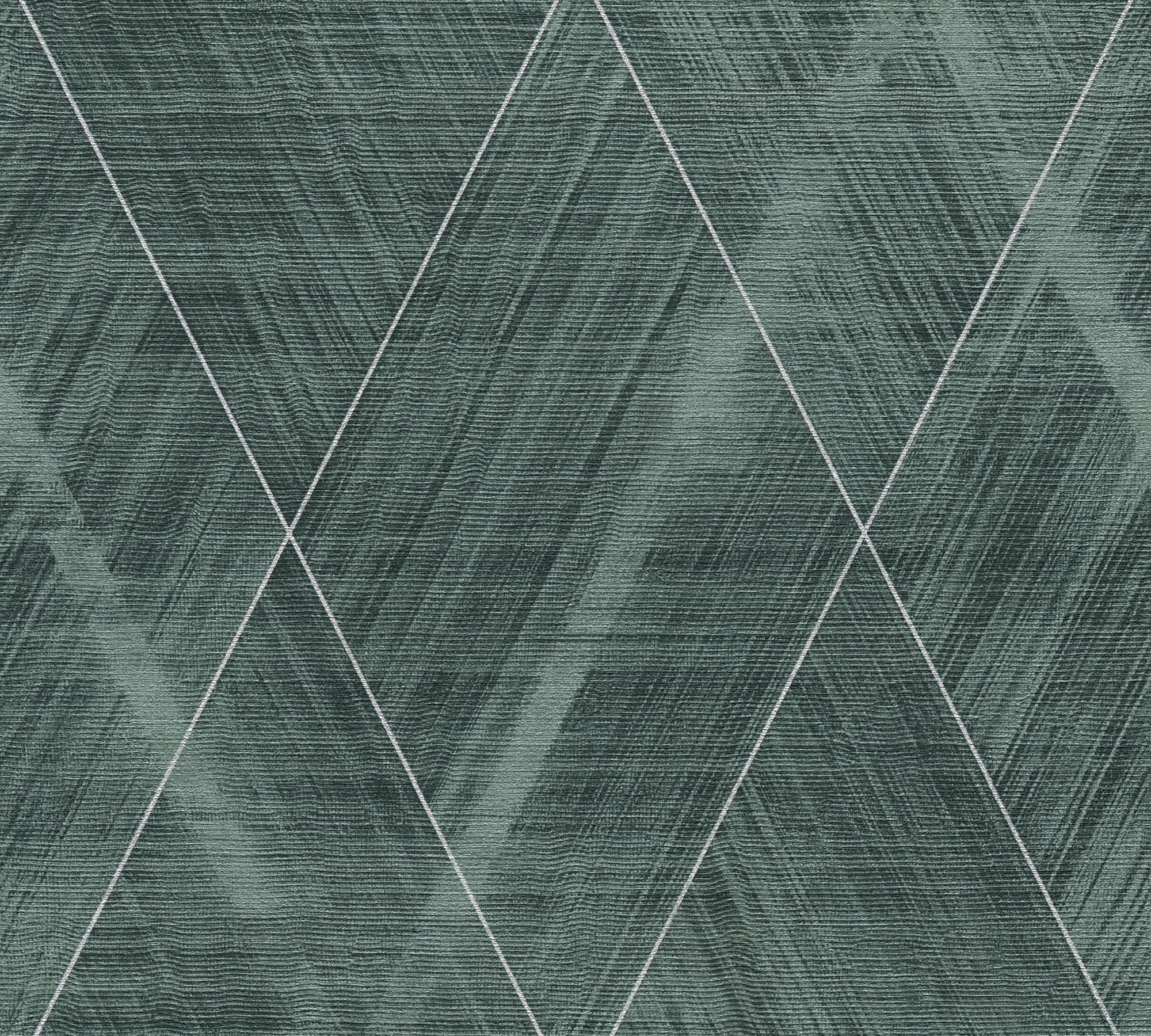 High-Quality Non-Woven Wallpaper Green Graphic