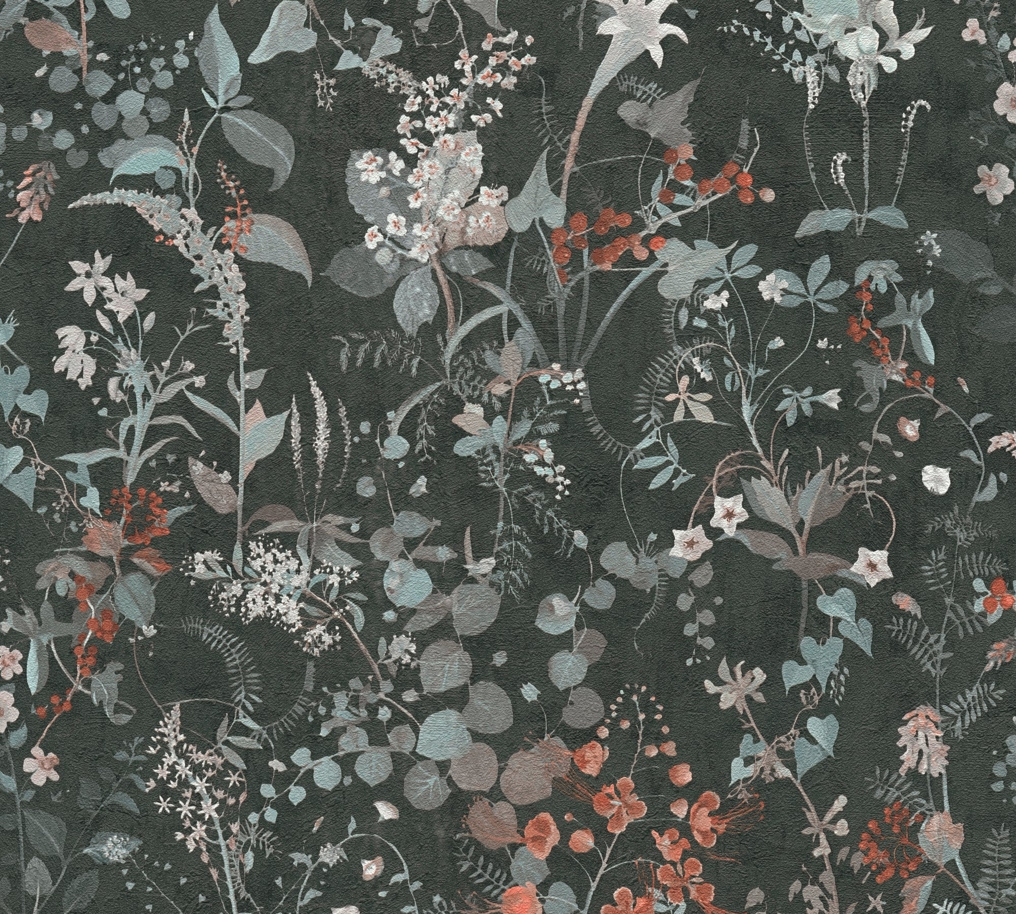 High-Quality Non-Woven Wallpaper Black Jungle