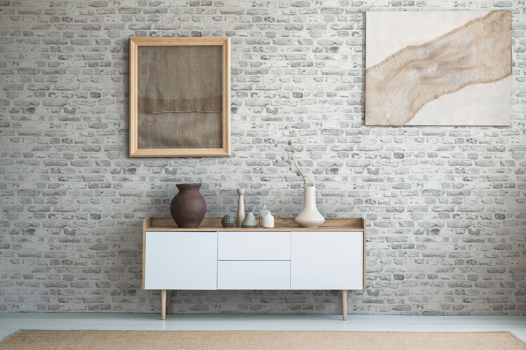 High-Quality Non-Woven Wallpaper Grey Stone Look