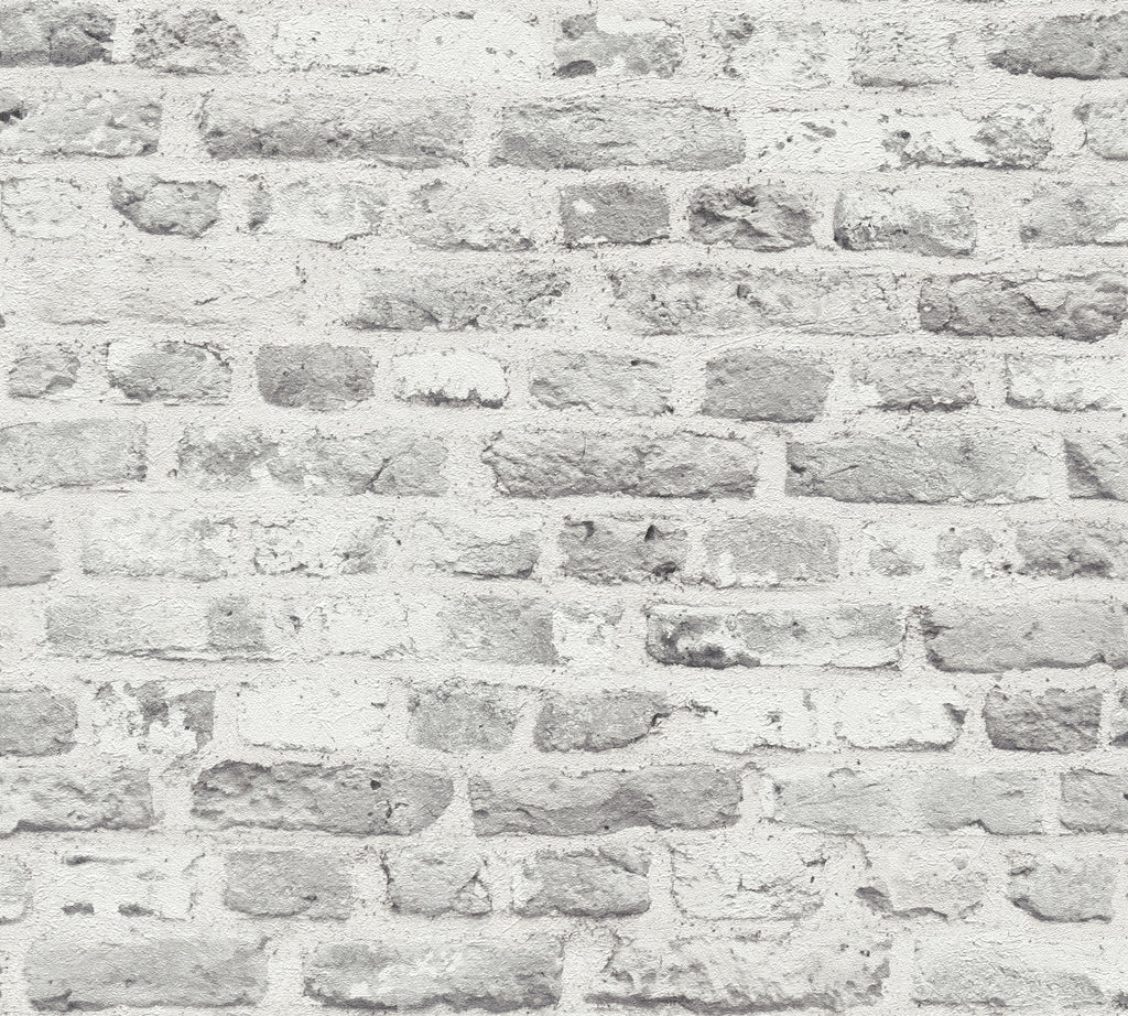 High-Quality Non-Woven Wallpaper Grey Stone Look