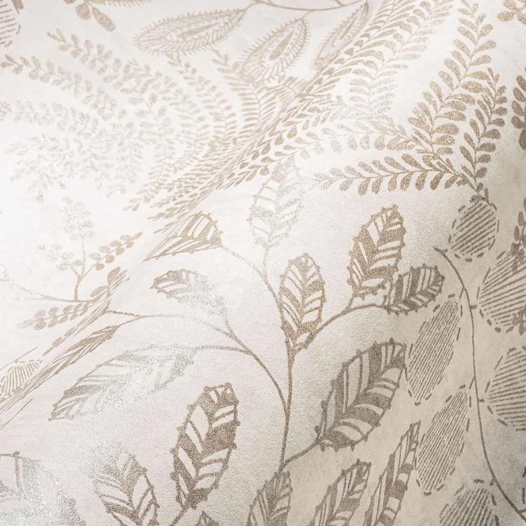 Hochwertige Vliestapete Creme Floral